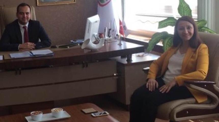 Kaymakam G&uuml;ven&rsquo;e ilk ziyaret Başkan Tekin&rsquo;den