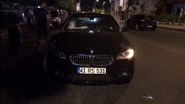 (Özel) Alkollü sürücü kaza yaptığını bile farketmedi