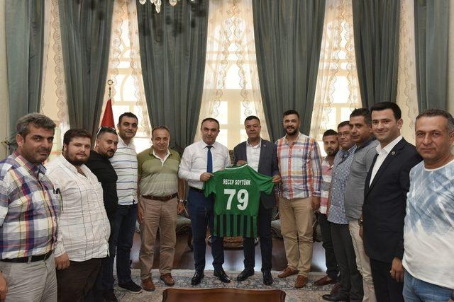 Kilis Belediyespor yönetiminden Vali Soytürk’e ziyaret