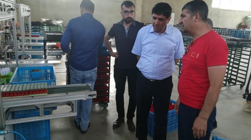 Rektör Alma, Koko Çakmak fabrikasında incelemelerde bulundu