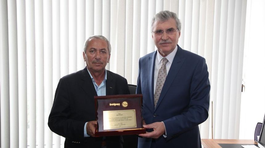 Başkan Y&uuml;ce, Belpaş&rsquo;ta d&uuml;zenlenen devir teslim t&ouml;renine katıldı