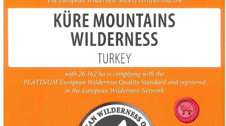 K&uuml;re Dağları Milli Parkı'na yeni sertifika