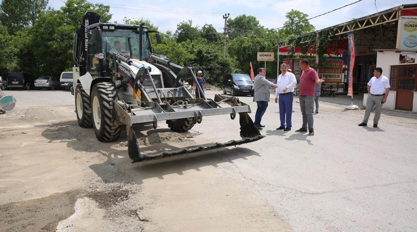 542. Sokak&rsquo;ta asfalt &ccedil;alışması