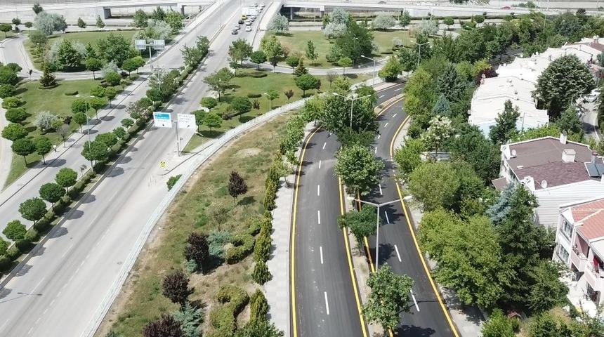 Etimesgut&rsquo;ta asfalt &ccedil;alışmaları