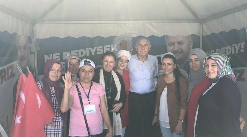 AK Parti&rsquo;li Kartal&rsquo;dan se&ccedil;im &ccedil;alışması