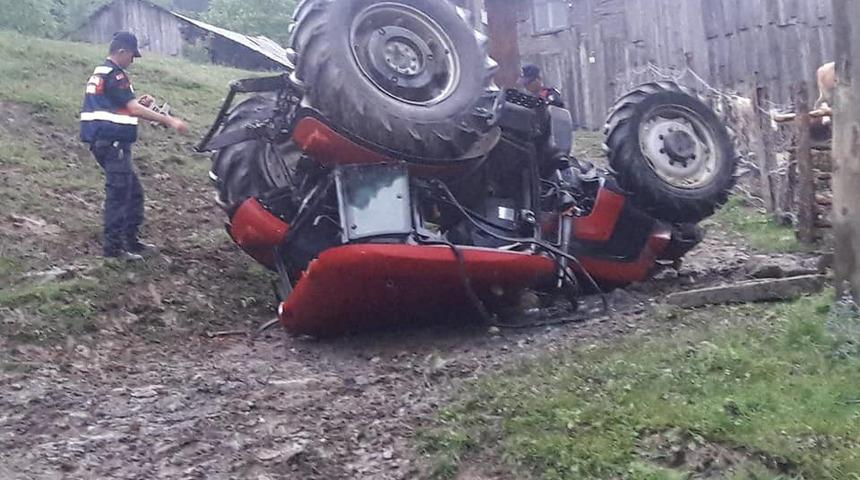 Daday&rsquo;da trakt&ouml;r devrildi