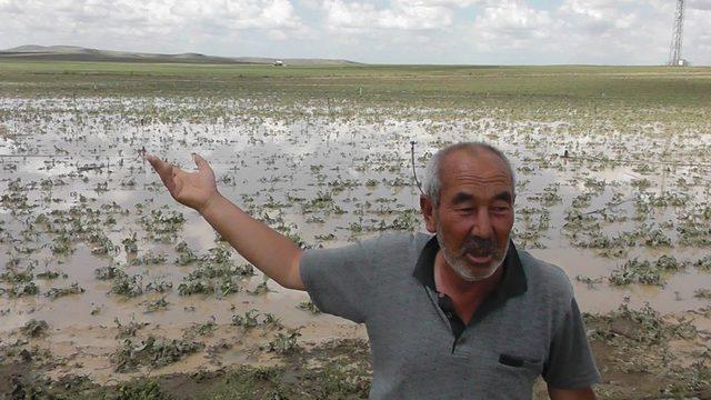 Kulu’da dolu yağışı sonrası hasar tespiti yapıldı