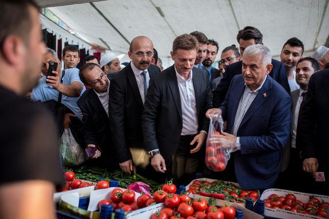 Yıldırım'dan Bahçelievler'de pazar ziyareti