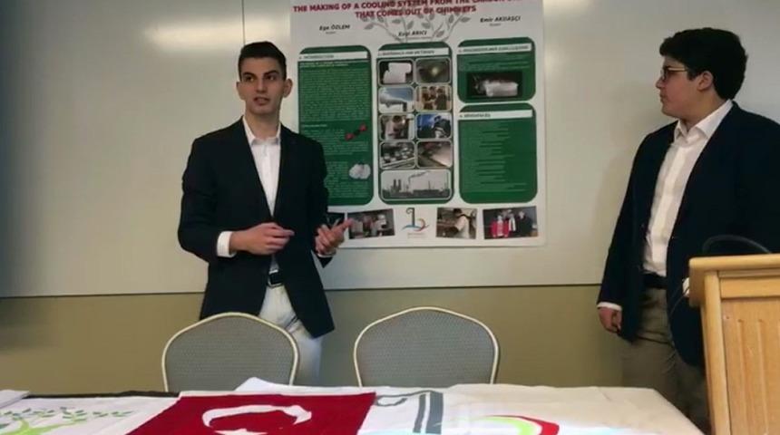 Bayraklılı öğrenciler Harvard’ta sunum yaptı
