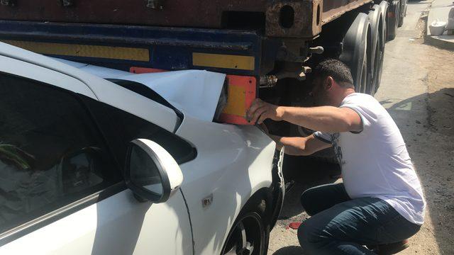 Emniyet kemerini arkadan taktı; Az daha canından oluyordu