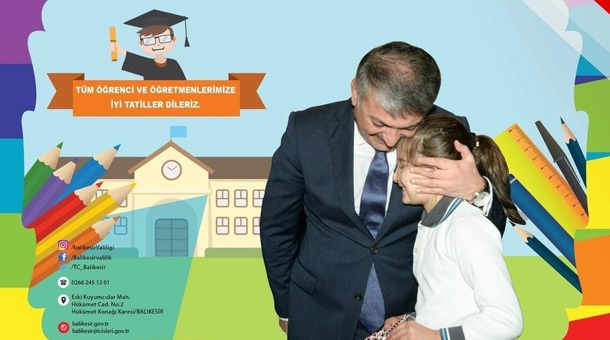 Vali Yazıcı&rsquo;dan &ouml;ğrencilere tatil mesajı