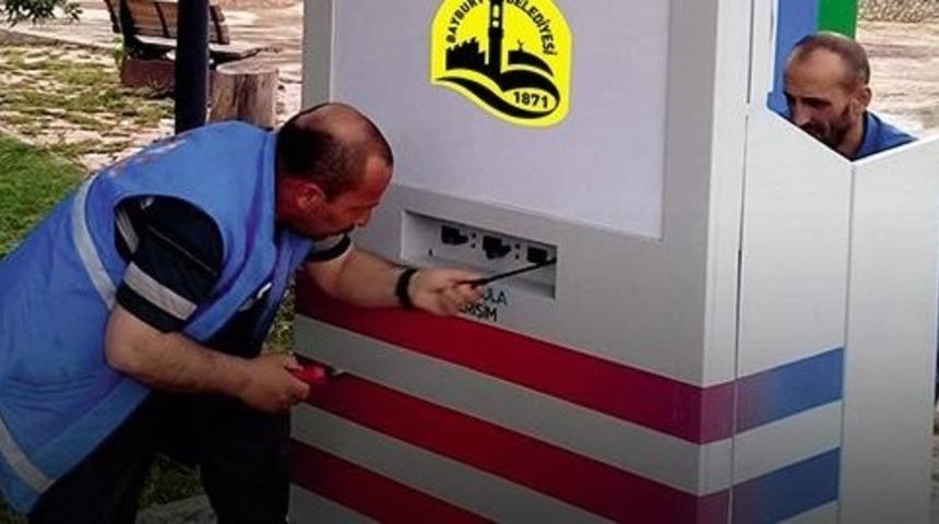 Yeni Şehir Parkı’na engelli aracı şarj istasyonu kuruldu