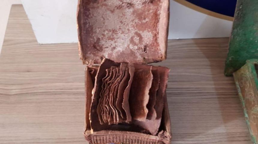 Tekirdağ'da tarihi eser niteliğinde kitaplar ele ge&ccedil;irildi