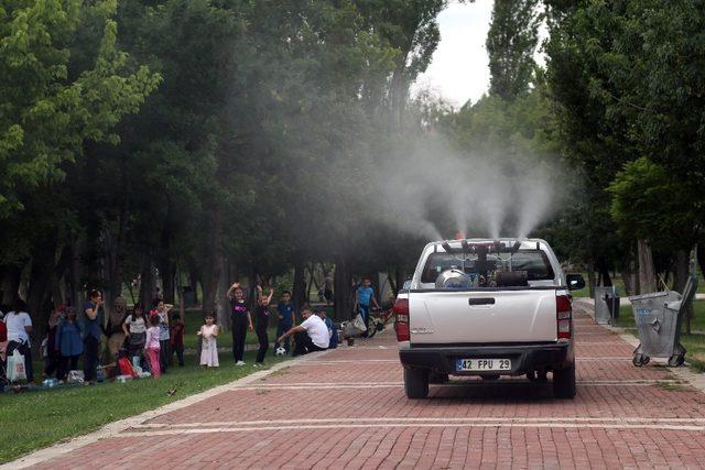 Aksaray’da haşerelere karşı etkin mücadele