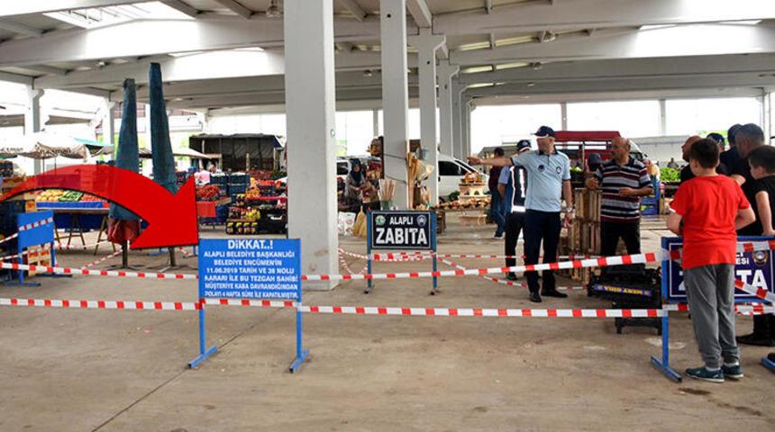 Müşteriye kaba davranan pazarcıya belediyeden şaşırtan ceza
