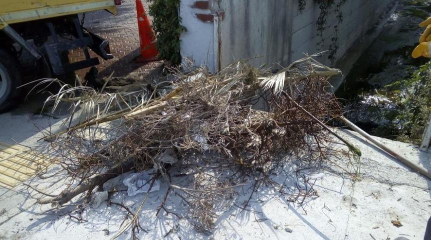 Kuşadası&rsquo;nda yağmur suyu deşarj kanalları temizlendi