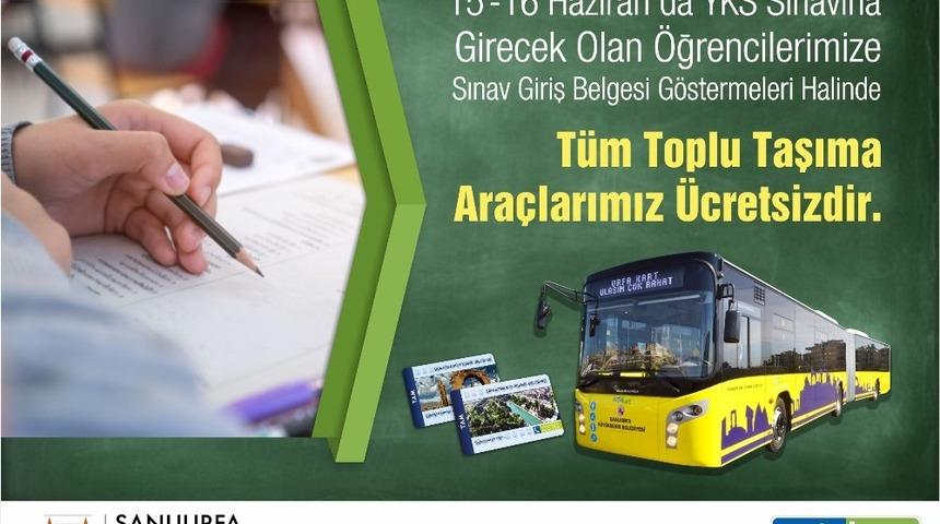 Hafta sonu yapılacak YKS sınavı için ulaşım ücretsiz olacak