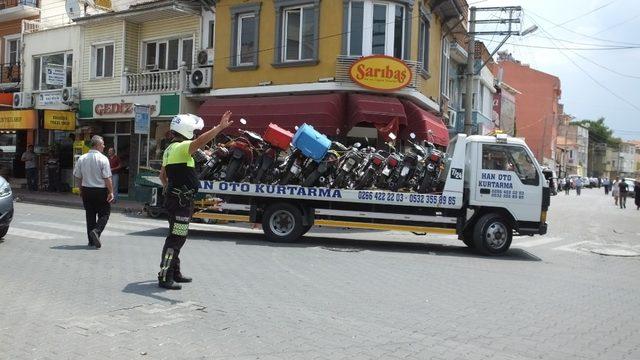 Burhaniye’de motosiklet denetimleri arttırıldı