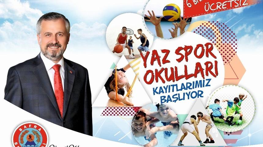 Bafra&rsquo;da Yaz Spor Okulları kayıtları devam ediyor