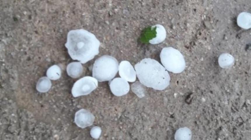 Samsun’da dolu yağışı