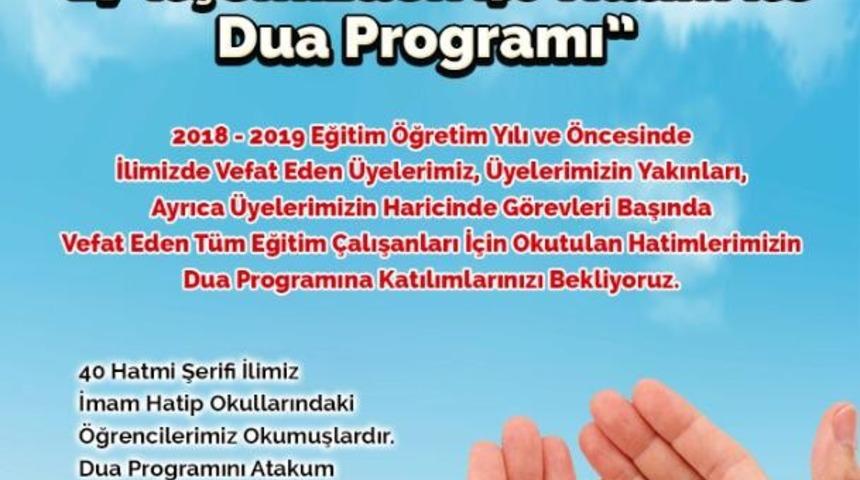 Samsun Eğitim-Bir-Sen 1 Nolu Şube’den dua programı