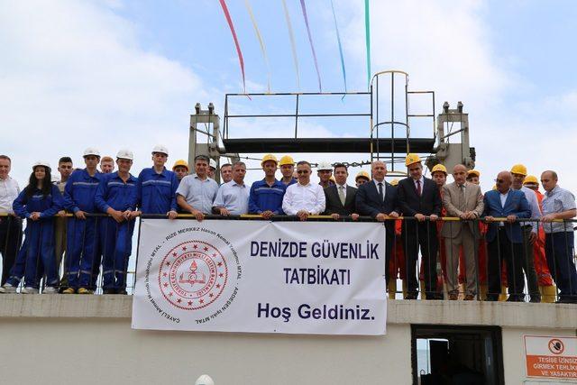 Rize’de Denizde Güvenlik Eğitimi Tatbikatı yapıldı