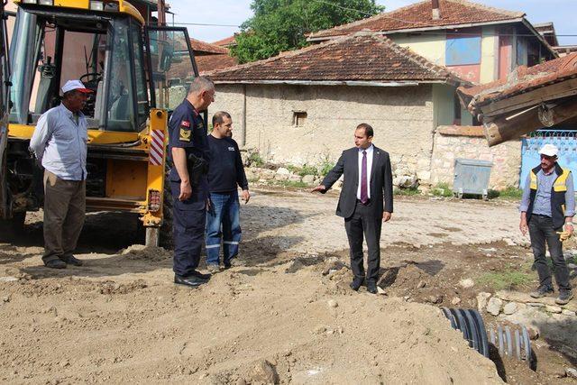 Selden zarar gören köyde çalışmalara başlandı