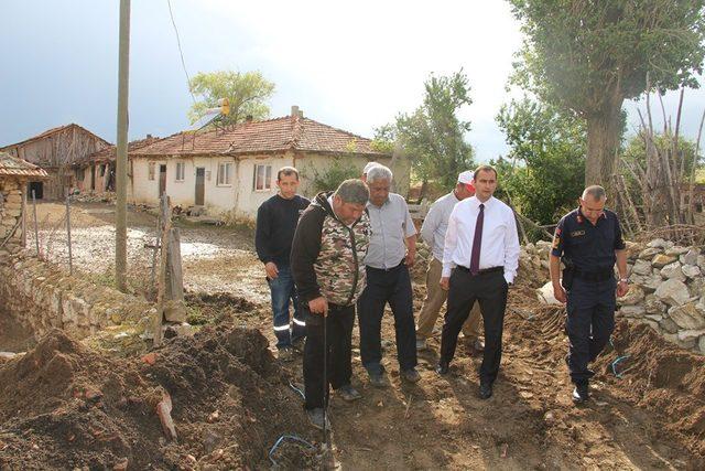 Selden zarar gören köyde çalışmalara başlandı