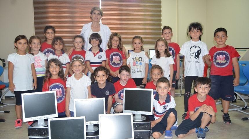 Söke’de elektronik atıklar, köy okullarına bilgisayar olarak dönüyor