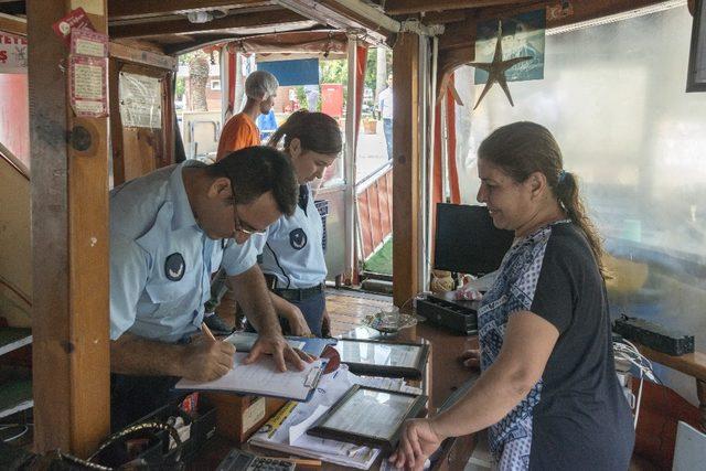 Çamlıbel Balıkçı Barınağı’ndaki tekneler denetlendi