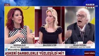 Orhan Bursalı, Nagehan Alçı'ya 'Lak lak edip duruyorsun orada' deyince tansiyon yükseldi