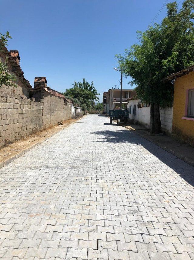 Germencik Hıdırbeyli’de üstyapı parke çalışmaları tamamlandı