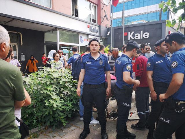 Ataşehir'de riskli binanın boşaltılması sırasında arbede çıktı