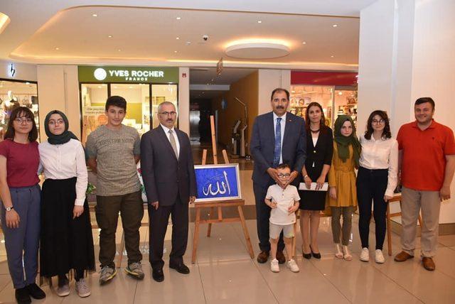 Erzincan Fen Lisesi filografi, resim ve rölyef çalışmalarını sergiledi