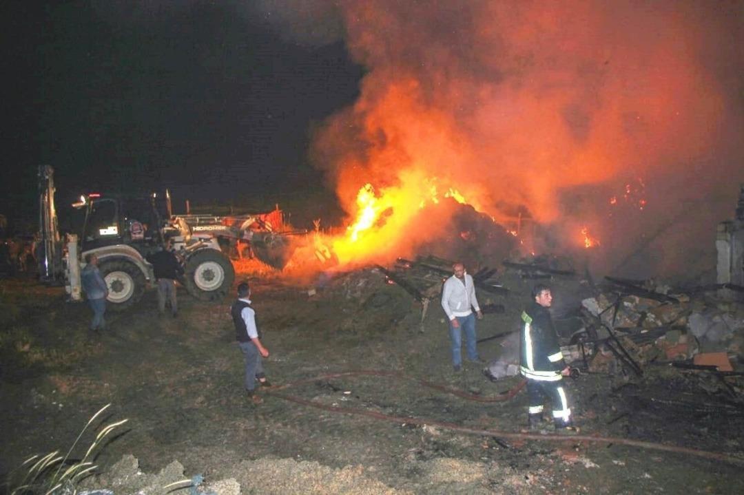 Hisarcık&rsquo;ta korkutan yangın