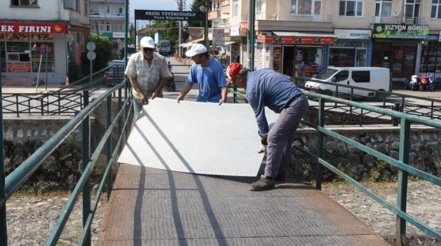 &Ccedil;alışmalar yayalar i&ccedil;in başladı