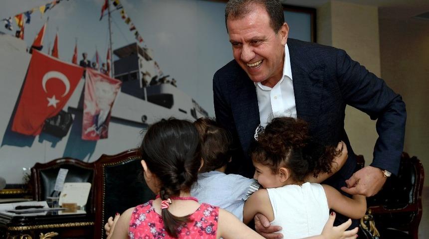 Miniklerden Başkan Se&ccedil;er&rsquo;e ziyaret