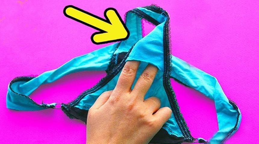 Hep merak ediyorduk! Külotların içine konulan kumaş parçası ne işe yarıyor?