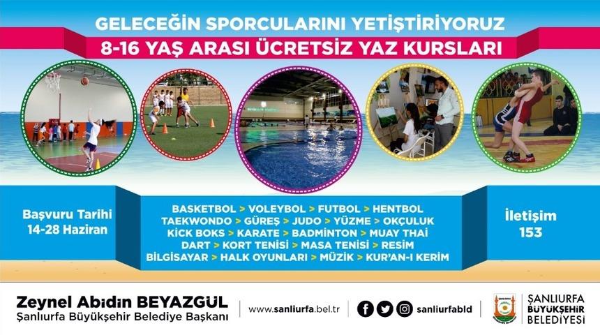 B&uuml;y&uuml;kşehirden gen&ccedil;lere y&ouml;nelik 21 branşta &uuml;cretsiz yaz kursu