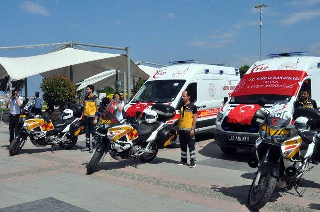 Yalova’ya motosiklet ambulans gönderildi