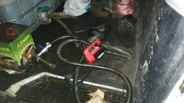 Akaryakıt kaçakçısı suçüstü yakalandı