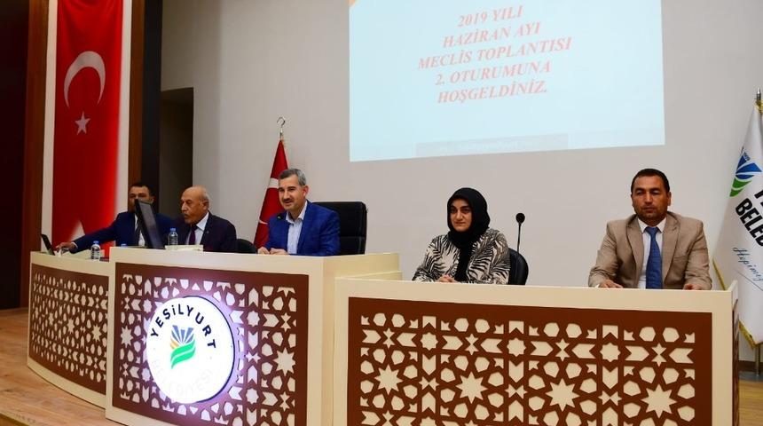 Yeşilyurt Belediye Meclisi, haziran &ccedil;alışmalarını tamamladı