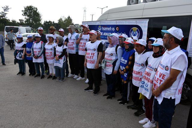 'Emek ve Adalet Yürüyüşü'nde, Ankara sınırına 10 kilometre kaldı