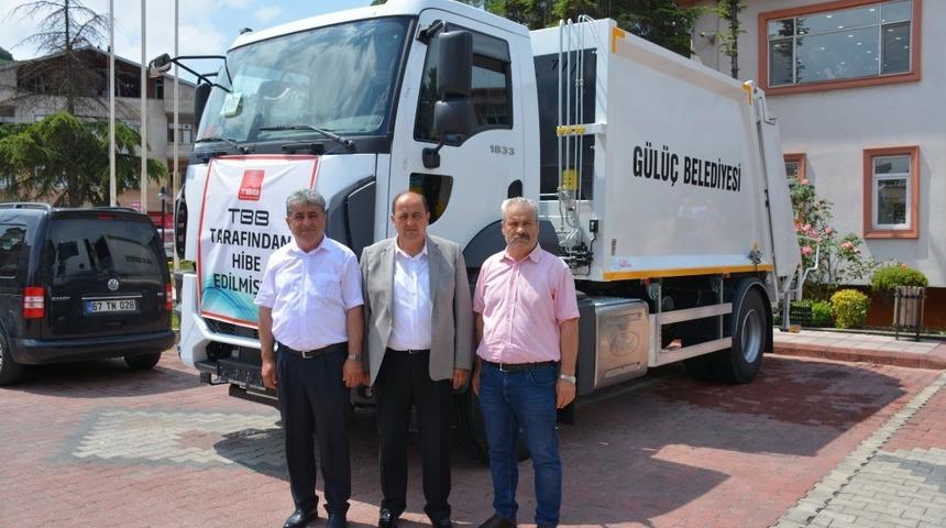 TBB’den Gülüç Belediyesi’ne çöp aracı hibe edildi
