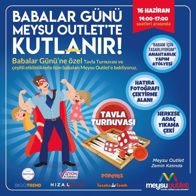 Meysu Outlet AVM, Babaları Tavla Turnuvasında Buluşturuyor