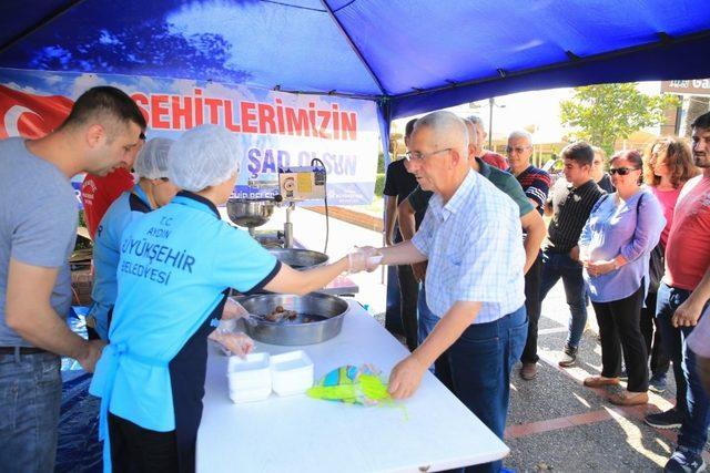 Büyükşehir’den şehitler için lokma hayrı