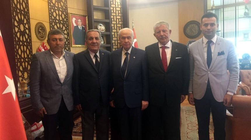 Başkan Sarı, Bah&ccedil;eli ile g&ouml;r&uuml;şt&uuml;