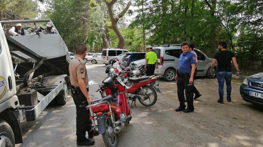 Bolvadin’de Motosiklet Huzur Operasyonu
