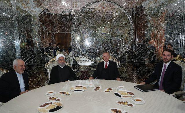 Cumhurbaşkanı Erdoğan, İranlı mevkidaşı Ruhani ile görüştü