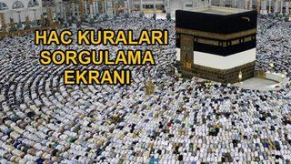 Hac kuraları sonuçları 2017 sorgulama ekranı